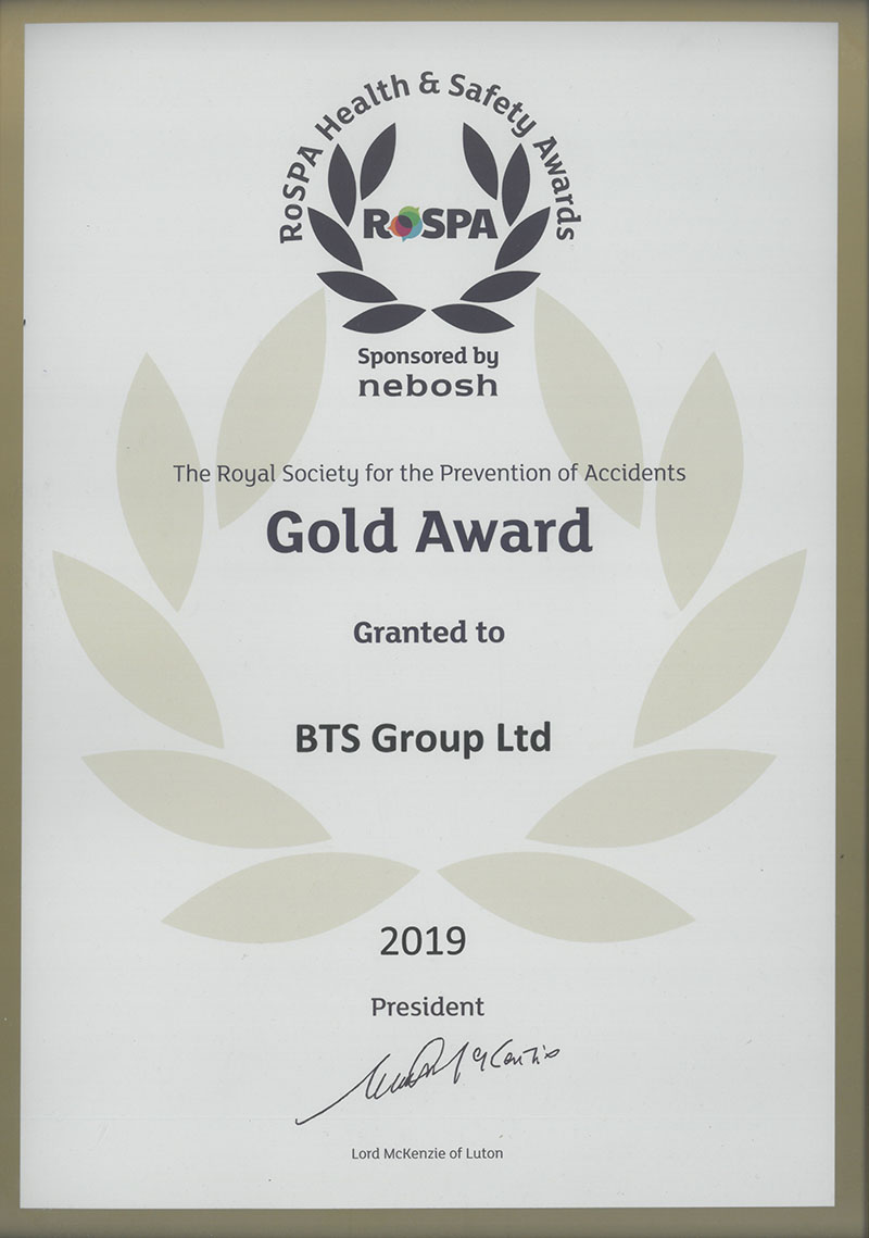 ROSPA GOld Certificate 2019